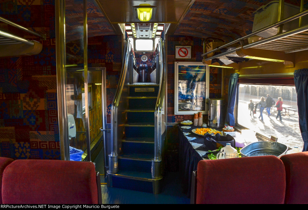 Grand Canyon Railway Coconino Dome interior